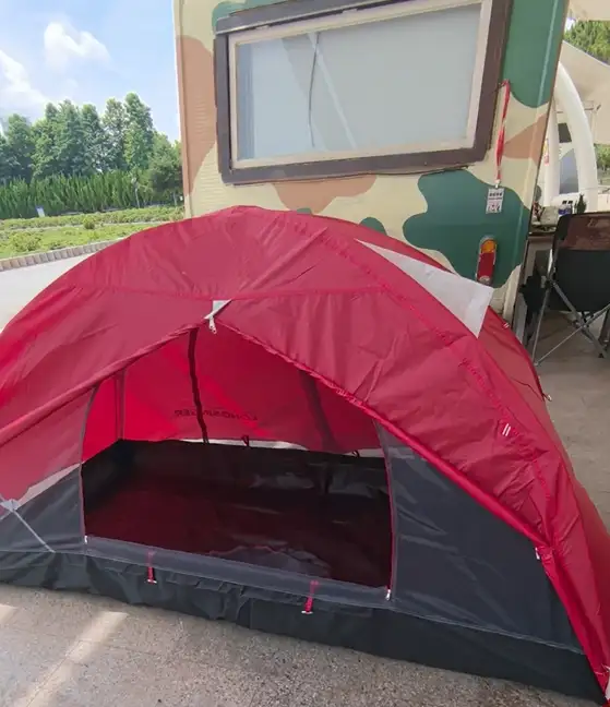 Ultralight camping tent 1 Person 3 Season red