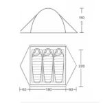 camping hiking tent size T33001