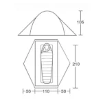 camping tent size T1001