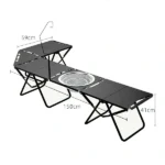 foldable camping table tactical table portable multifunctional barbecue table