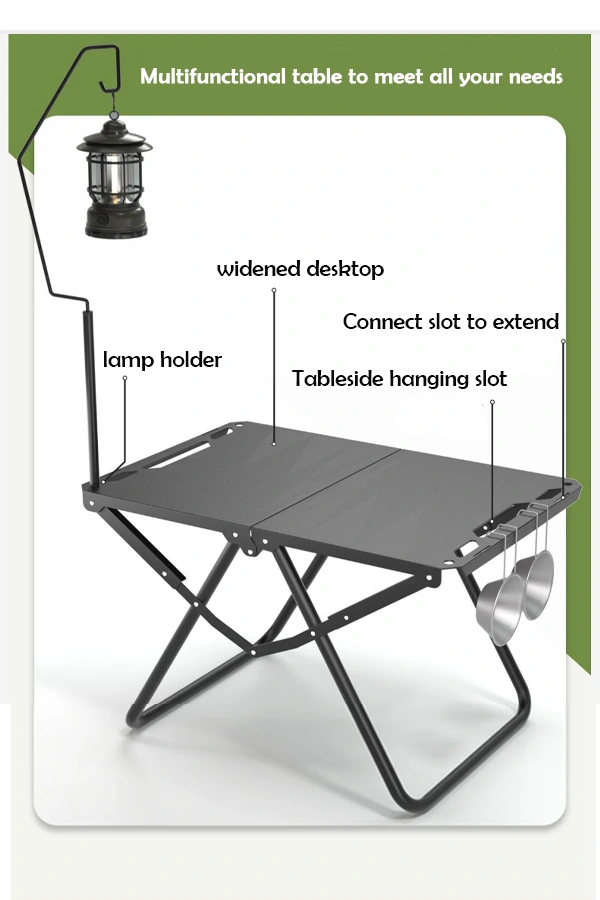 multifunctional camping foldable table to meet all needs