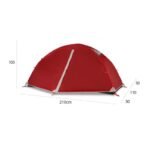 Ultra-light camping hiking tent one person in red