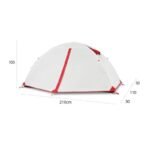 Ultra-light camping hiking tent one person in white