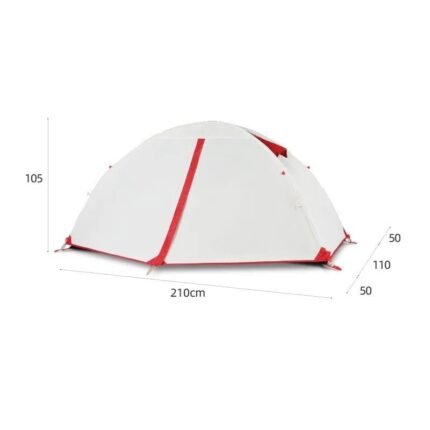 Ultra-light camping hiking tent one person in white