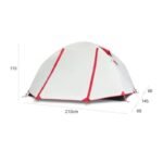ultra light camping hiking light weight tent 2 person 3 seaon white