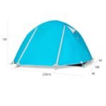 ultra light camping hiking light weight tent 3 person 3 seaon blue