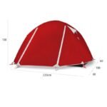 ultra light camping hiking light weight tent 2 person 3 seaon red