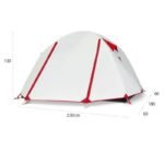 ultra light camping hiking light weight tent 3 person 3 seaon white