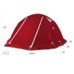 ultra light camping hiking light weight tent 3 person 4 seaon red