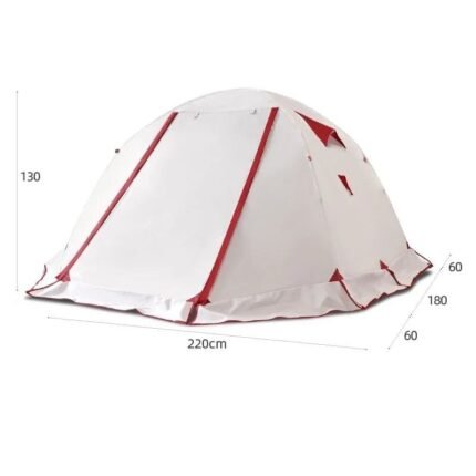 ultra light camping hiking light weight tent 3 person 4 seaon white