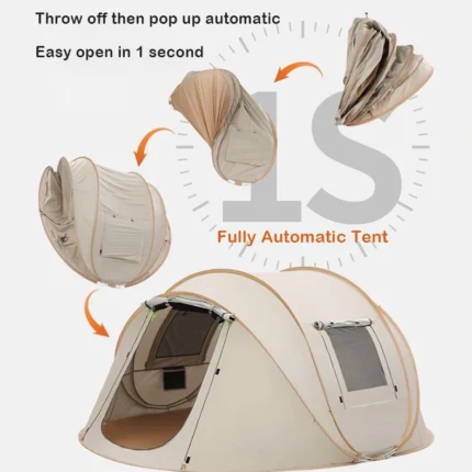 best instant camping tent automatic pop up tent portable waterproof camping tent, fully automatic tent for sale