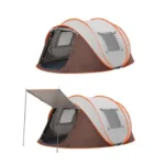 best instant camping tent automatic pop up tent portable waterproof camping tent for sale - brown