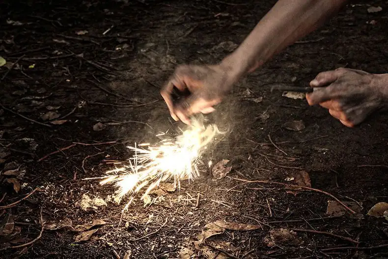 Fire Starter how to light the fire step2