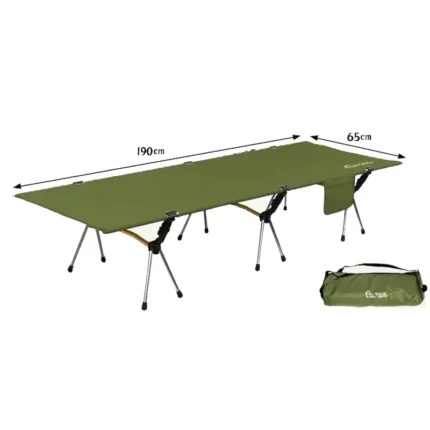 lightweight fodable bed sleeping camping cot for adults green color
